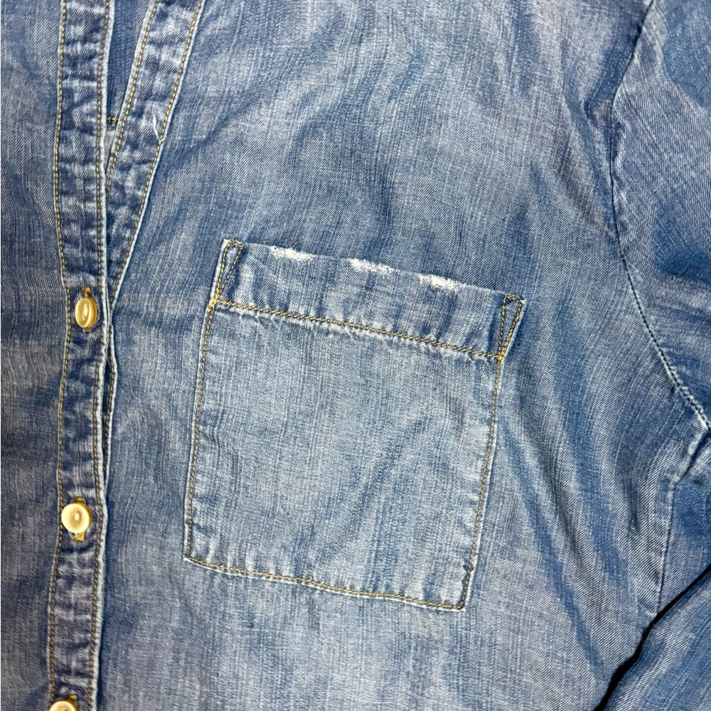 Bella Dahl‎ Light Blue Chambray dress size small - Picture 3 of 6